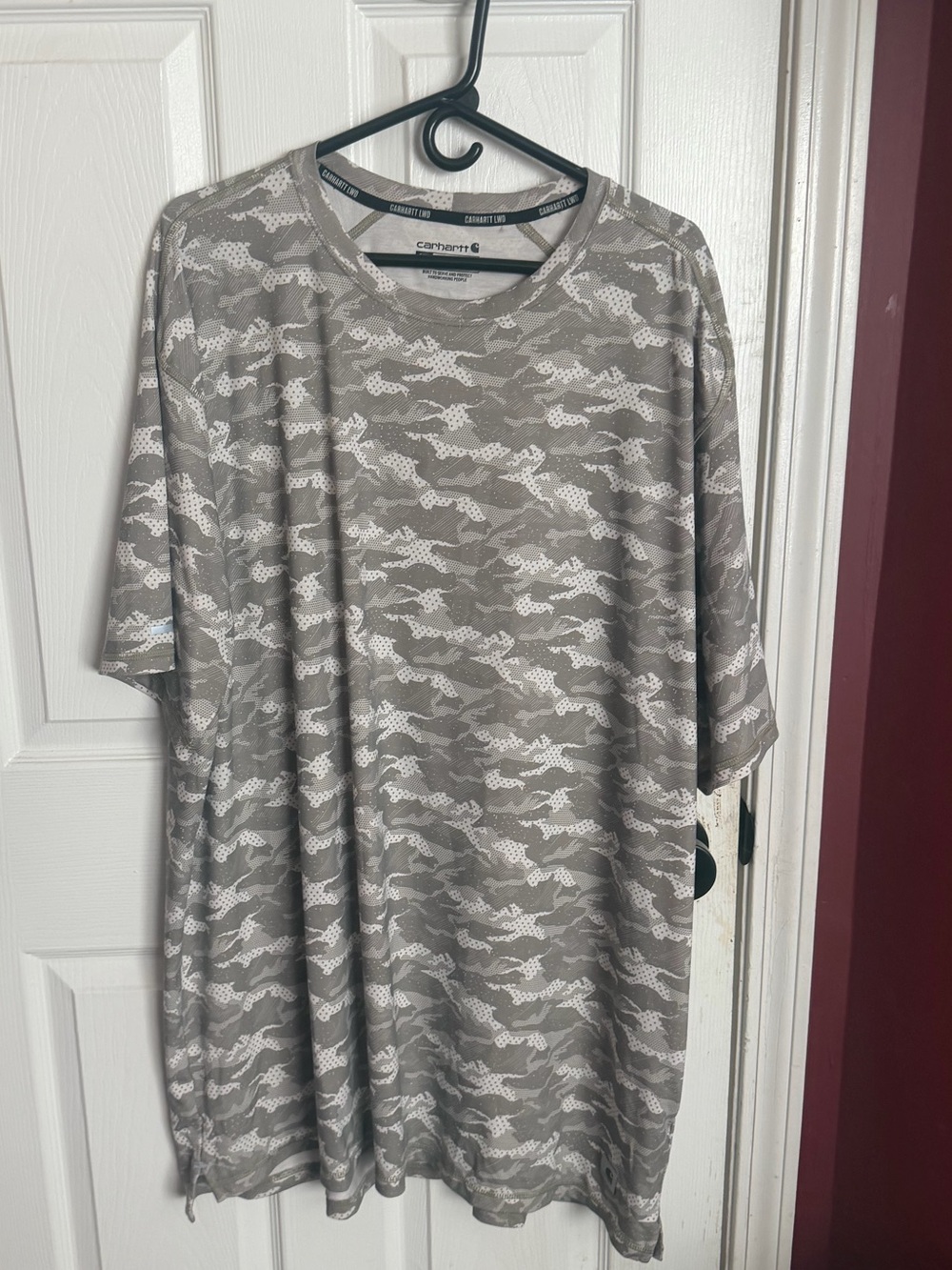 Carhartt Gray Camo Short Sleeve Performance Tee
